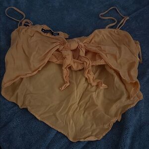 Zara Orange Crop Top